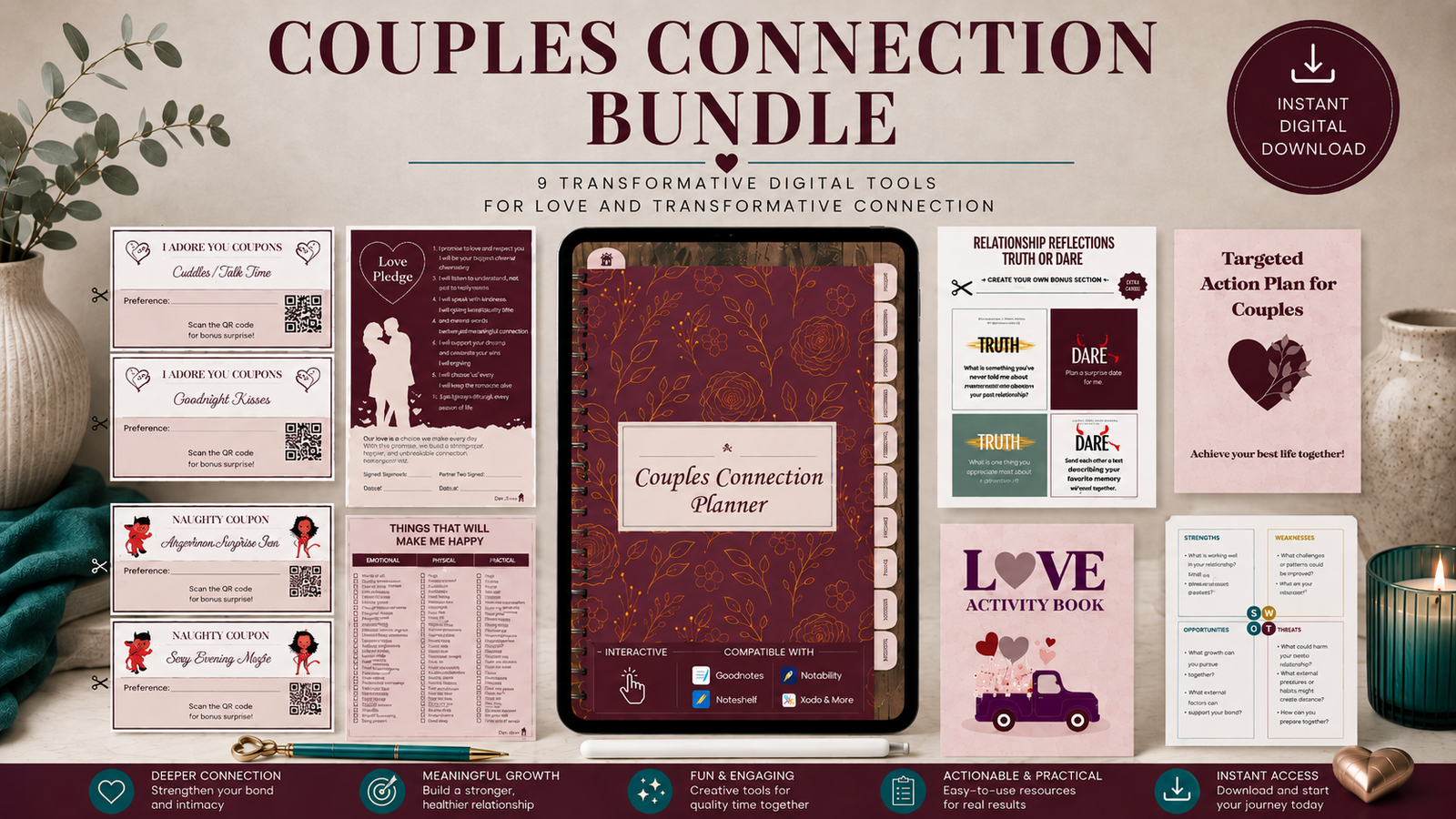 Couples Connection Bundle - 9 transformative digital tools