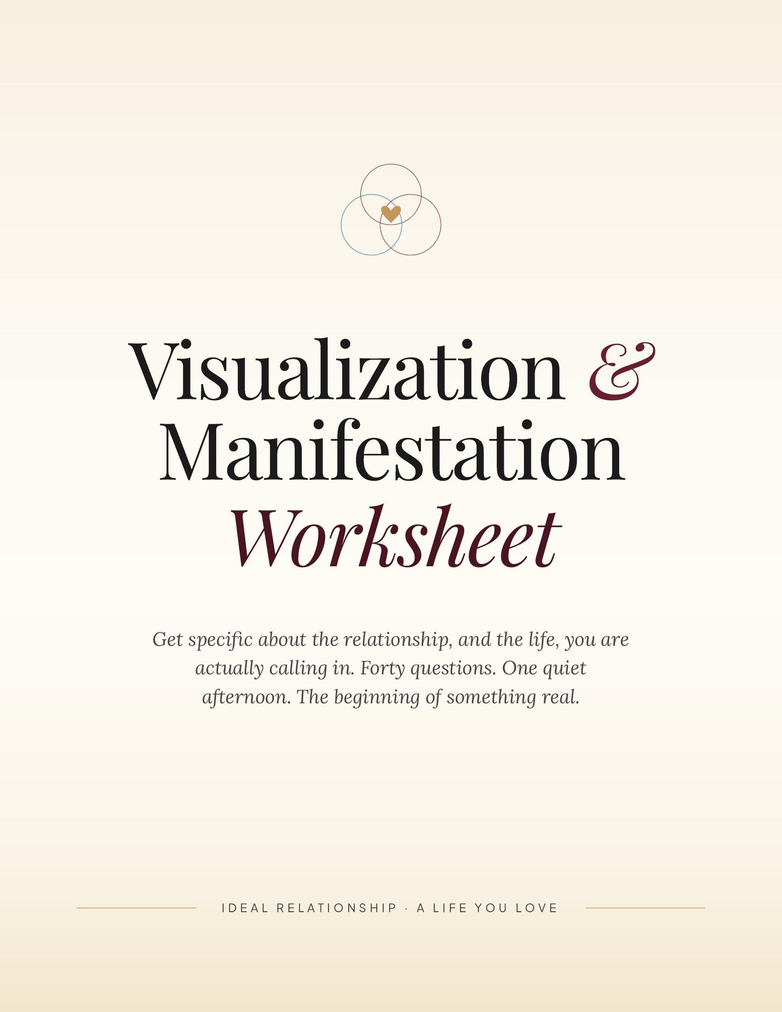 Visualization and Manifestation Worksheet